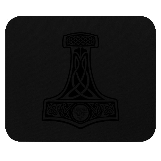 Viking thor hammer Mouse Pads