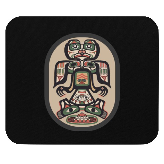 Northwest Native American Indian Haida Tribe Art Mouse Pads