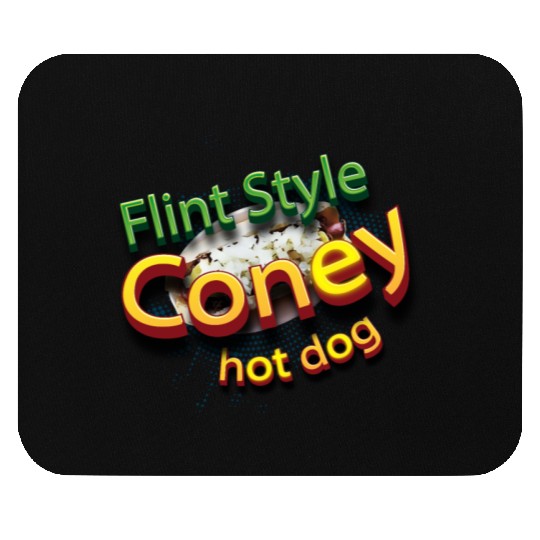 flint style coney hot dog Mouse Pads