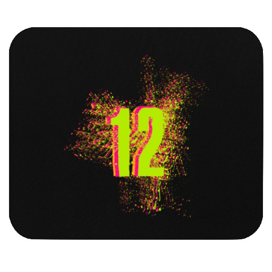 12 Number twelf birthday giftidea Mouse Pads