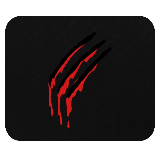three slashes with blood werewolf Mouse Pads