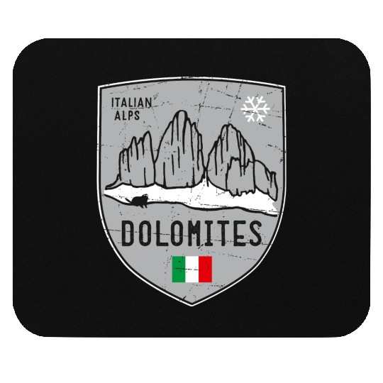 Dolomites Italy Emblem Mouse Pads