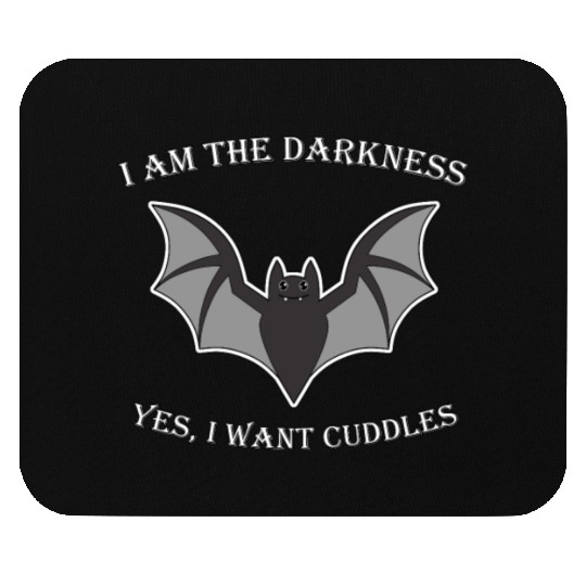 I Am The Darkness Cute Bat Halloween Mouse Pads