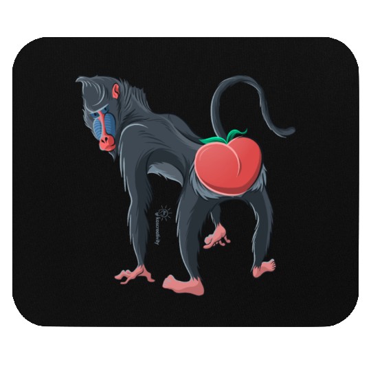 Le Baboon's Peach Mouse Pads
