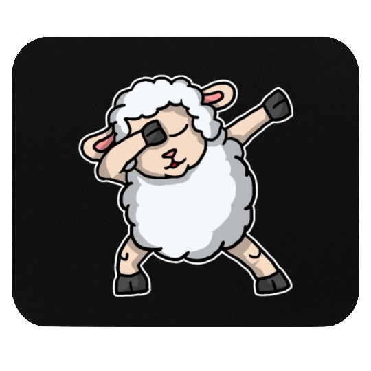 Funny Dabbing Sheep Dab Dance Lamb Lover Gift Mouse Pads
