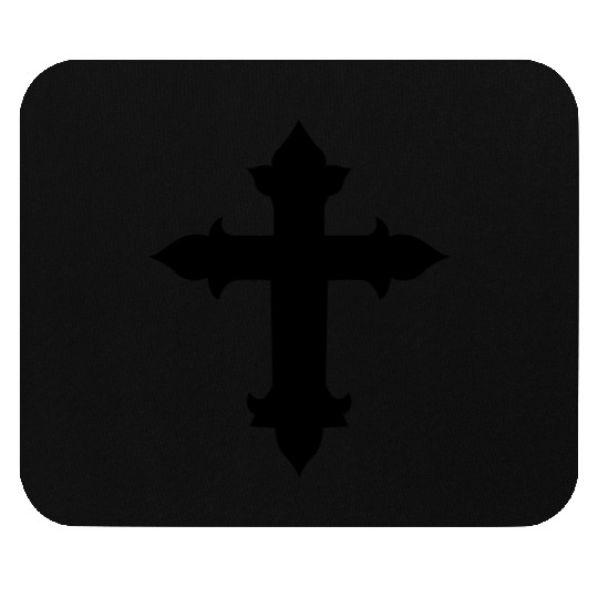 cool fancy gothic cross Mouse Pads