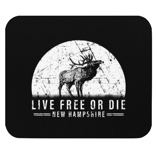 Live Free or Die New Hampshire Hiking Mouse Pads