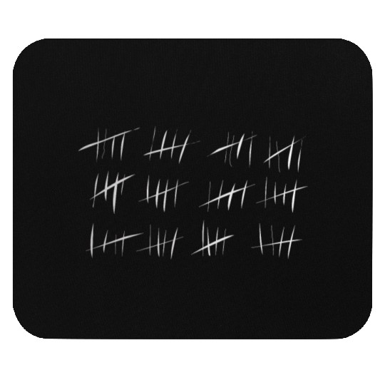 60th birthday in a tally sheet Mouse Pads