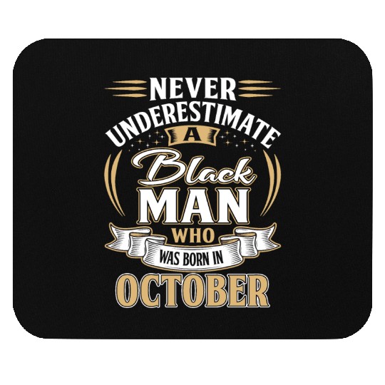 October Birthday Man Mouse Pads