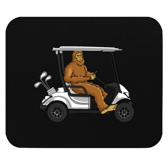 Bigfoot Golf Cart Gift Mouse Pads