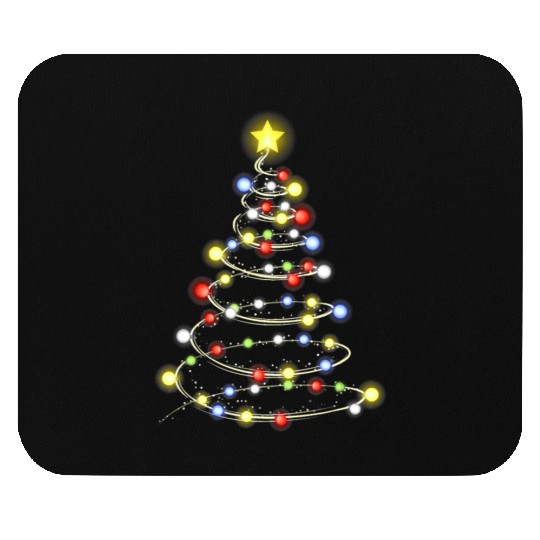 christmas tree christmas light Mouse Pads