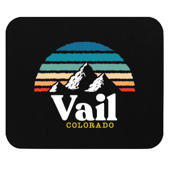 Vail Colorado Usa Ski Resort 1980S Retro Gift Mouse Pads