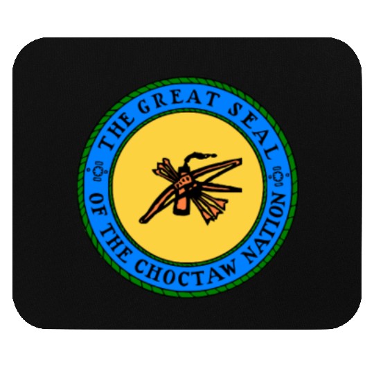 Choctaw Nation Flag Seal Choctaw Mouse Pads