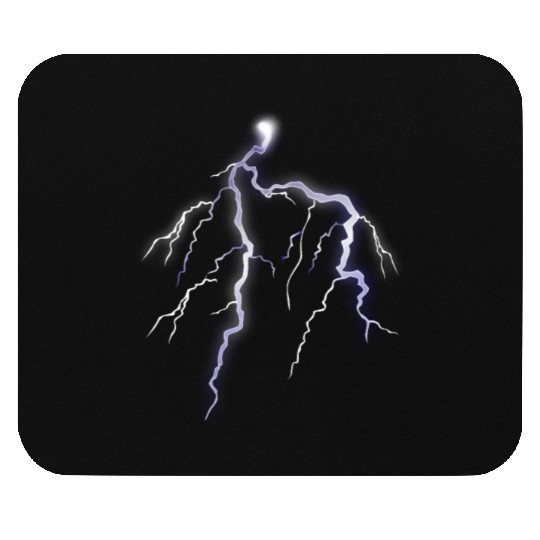 Lightning Strikes Graphic Design Mouse Pads