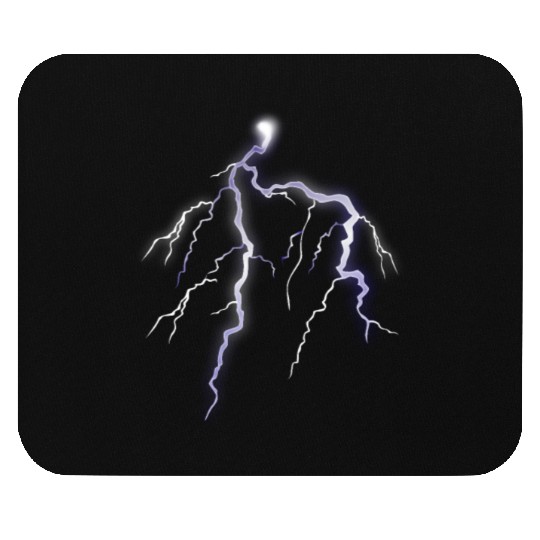 Lightning Strikes Graphic Design Mouse Pads