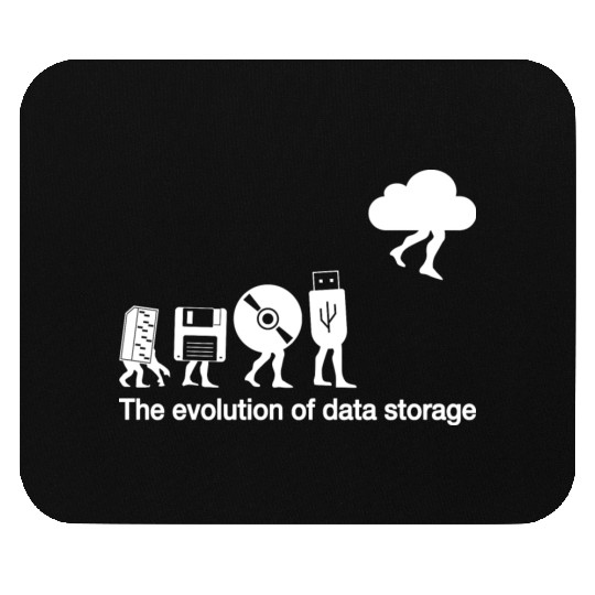 Funny evolution of data storage for nerd coder Mouse Pads