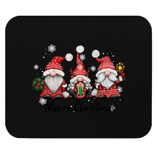 Three Christmas Gnomes Mouse Pads
