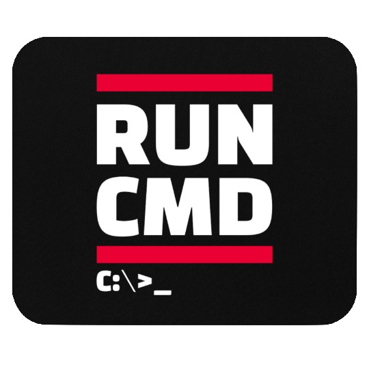 run cmd Mouse Pads