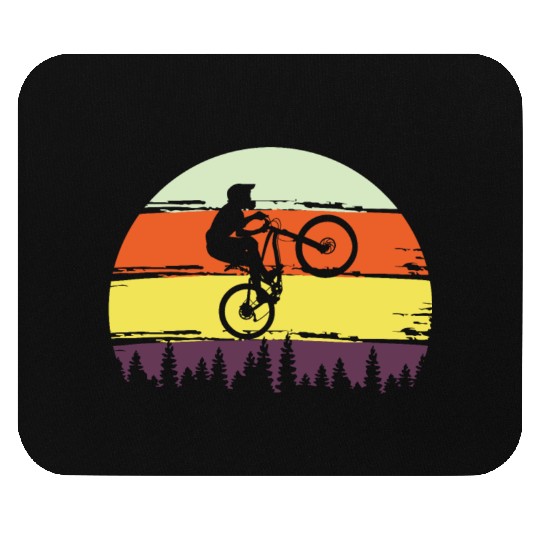bike mountain biking bicycle biker cycling downhil Mouse Pads