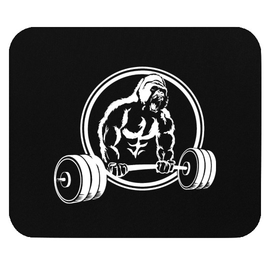 Gorilla Gym Fitness Pump Monkey Scream Mouse Pads
