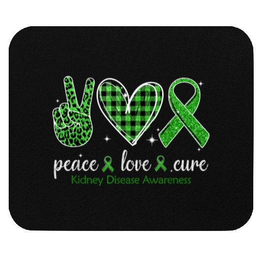 Hand Sign Peace Love Cure Kidney Disease Mouse Pads