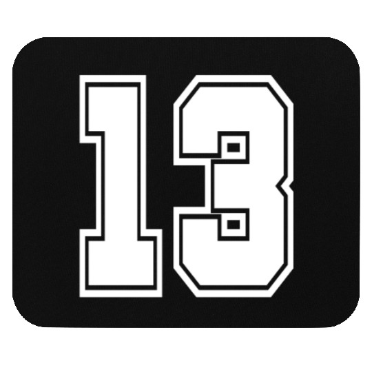 13 back number college style football soccer Mouse Pads