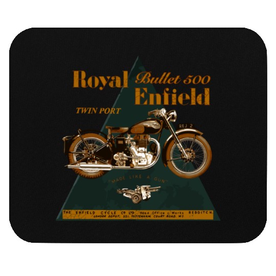 The Legendary Royal Enfield Bullet 500 Motorcycle Mouse Pads