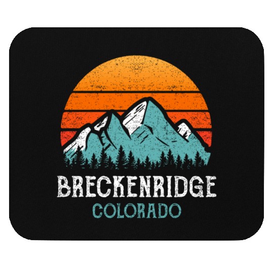 Vintage Breckenridge Mouse Pads Retro Sun Mountains