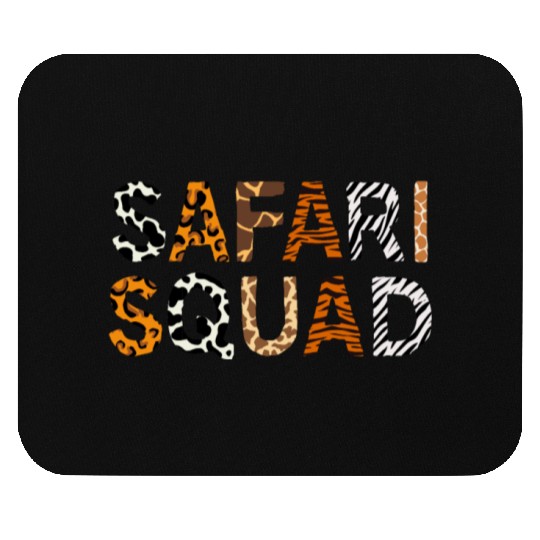 Safari Squad Family Vacation African Animal lover Mouse Pads