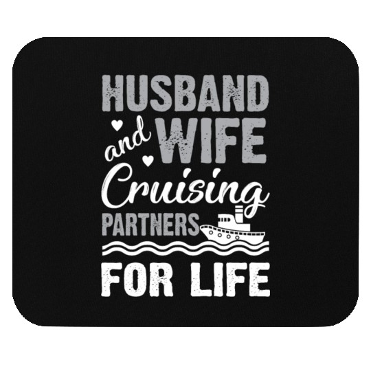 Cruising Partner Couple Cruise Ship Husband Wife Mouse Pads
