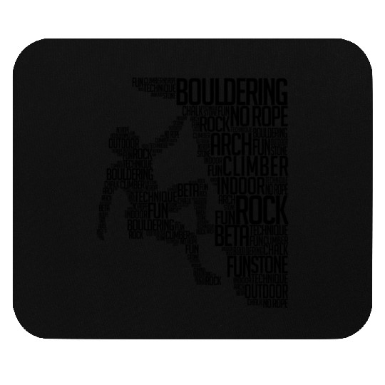 Bouldering Rock Climbing Adventure Free Climber Mouse Pads