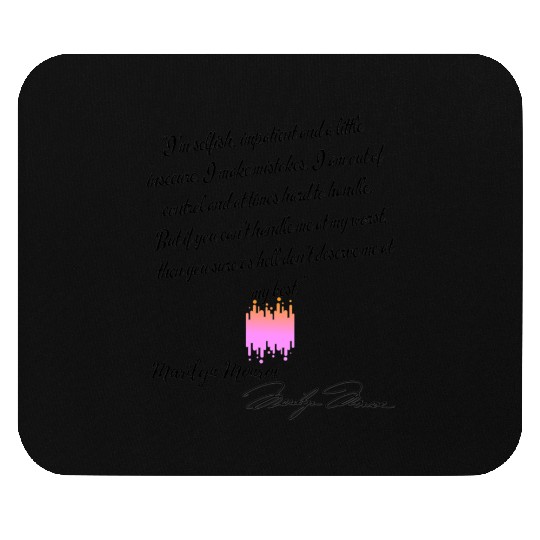 Eco Mouse Pads quote Marilyn Monroe