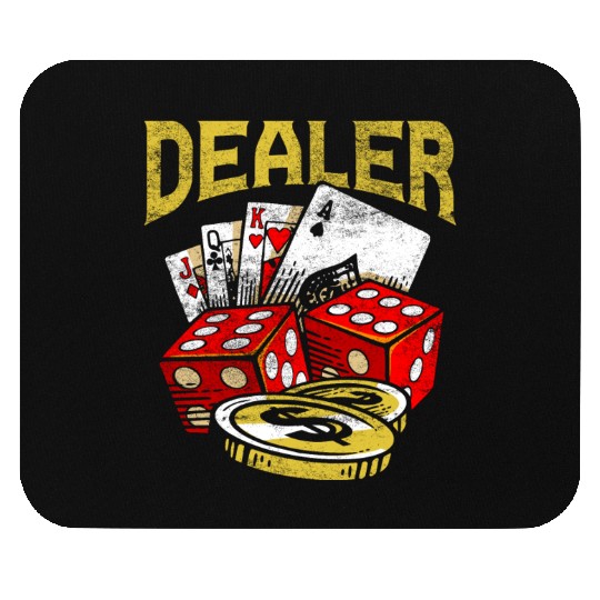 Casino Gambling Dealer Texas Holdem Poker Mouse Pads