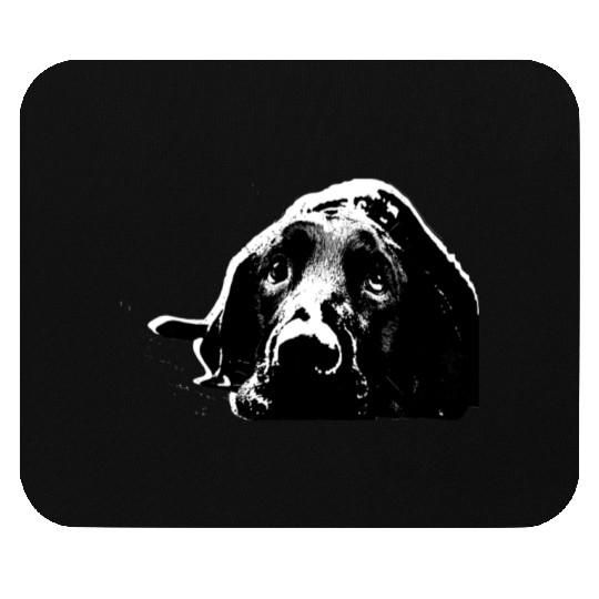 Black Labrador Retriever Mouse Pads