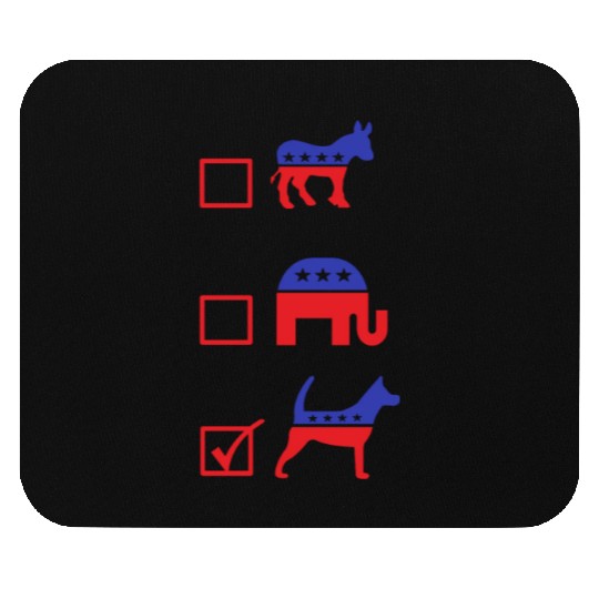 Republican Dog Voting Ballot Paper Democrat Mouse Pads