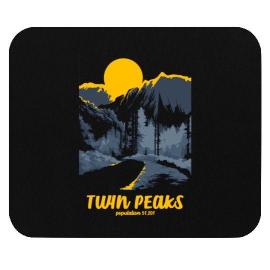 Twin Peaks Welcome To Twin Peaks Poster Mouse Pads