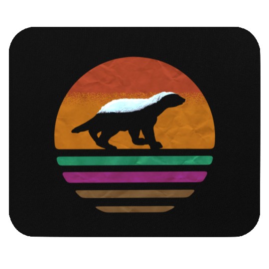 Vintage Honey Badge Animal Lover Zookeeper Retro Mouse Pads