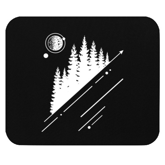 Modern Geometric Nature Forest Hipster Graphic Mouse Pads