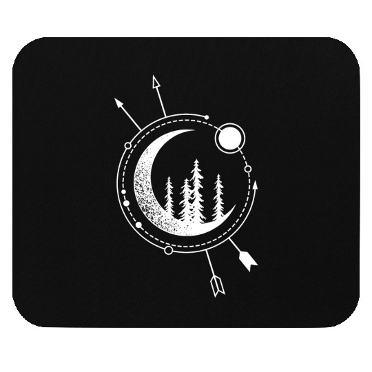 Modern Geometric Nature Forest Astronomy Bohemian Mouse Pads
