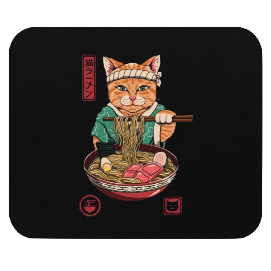 The Great Wave off Kanagawa Ramen Lover OtakuAnime Mouse Pads