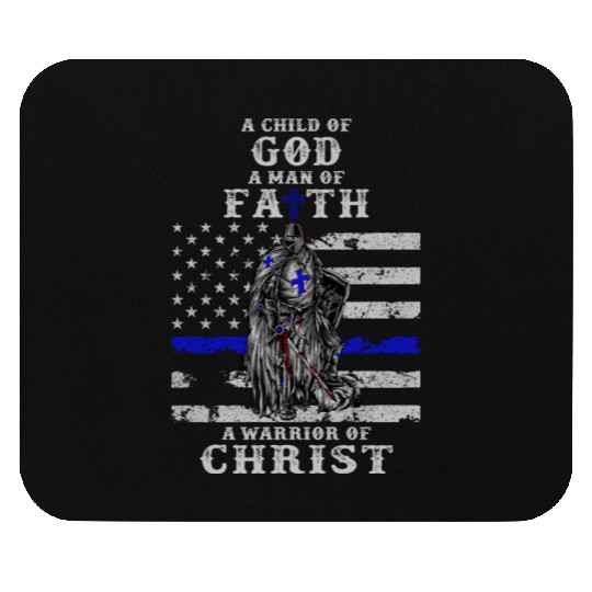 Police Officer Knight Templar A Child Of God A Man Mouse Pads