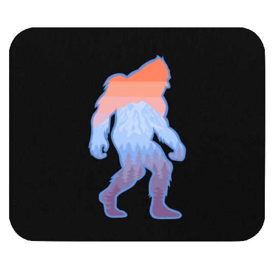 Mt Rainier Bigfoot Sasquatch Mouse Pads