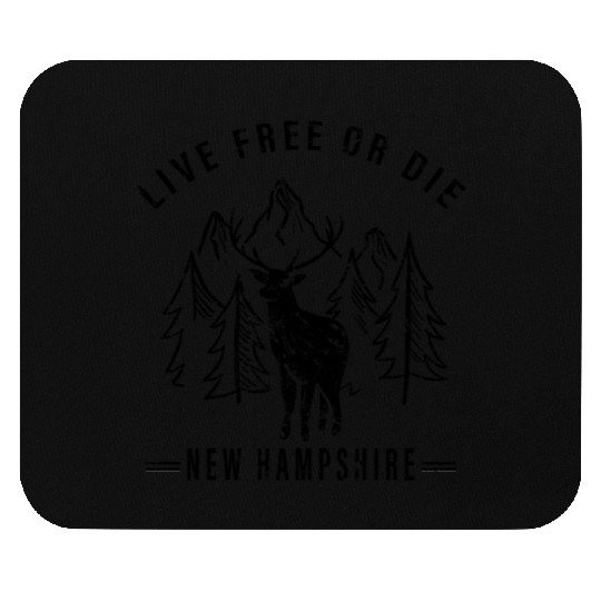 Live Free or Die New Hampshire Hiking Mouse Pads