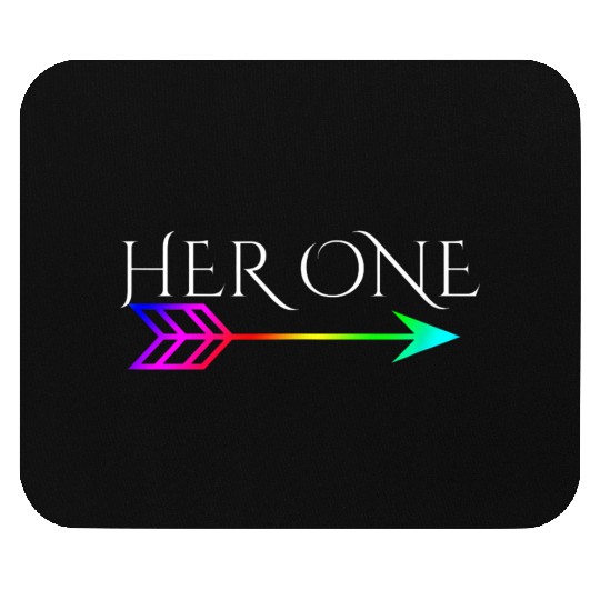 Cute Gay Couple Lesbian Valentines Day Her One Mouse Pads