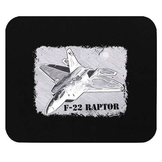 aircraft raptor Mouse Pads