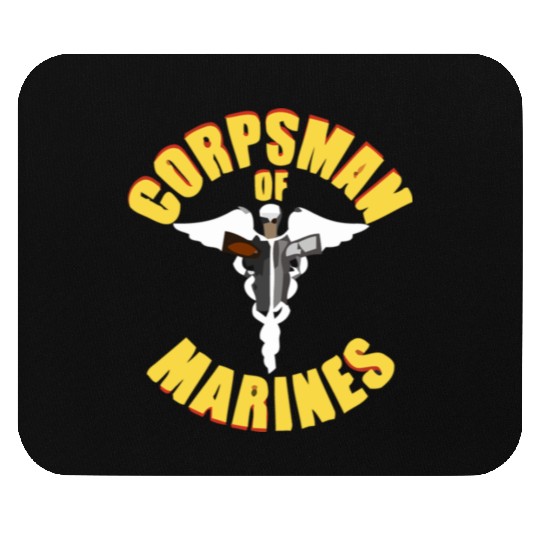 Us Navy Corpsman 8404 Fmf Veteran Front & Back Des Mouse Pads