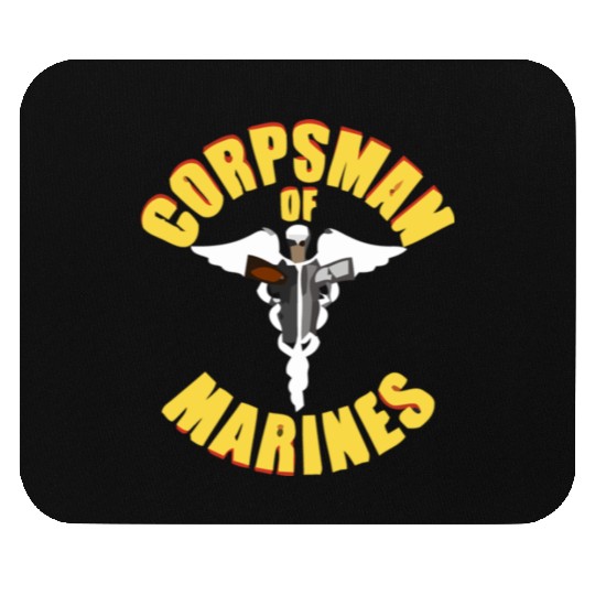 Us Navy Corpsman 8404 Fmf Veteran Front & Back Des Mouse Pads
