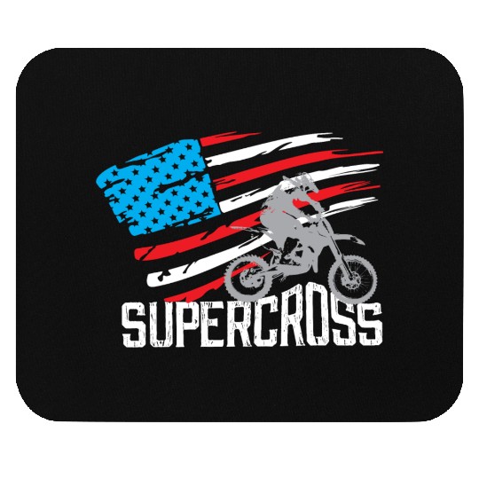 Supercross Motocross Racing Biker Mouse Pads