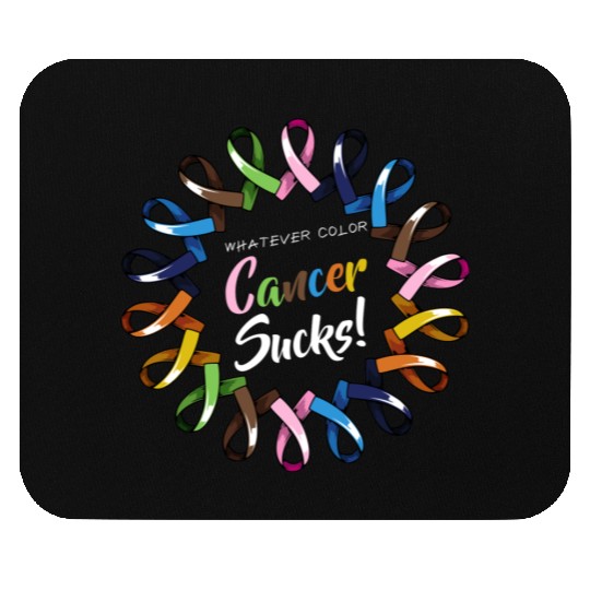 Whatever Color Cancer Sucks Ribbons Love Faith Sup Mouse Pads