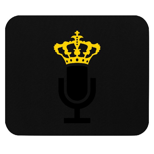 King Microphone Icon Mouse Pads